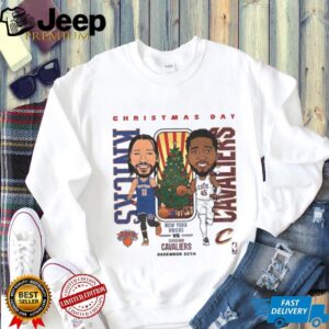 Jalen Brunson New York Knicks vs Donovan Mitchell Cleveland Cavaliers Basketball Christmas Day shirt Jalen Brunson New York Knicks vs Donovan Mitchell Cleveland Cavaliers Basketball Christmas Day shirt