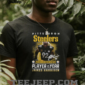 James Harrison Pittsburgh Steelers 2008 Defensive Player of the Year T Shirt James Harrison Pittsburgh Steelers 2008 Defensive Player of the Year T Shirt