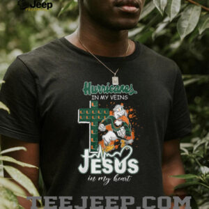 Jesus in My Heart Hurricanes Pride Black Shirt