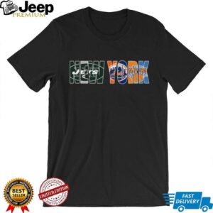 Jets, Islanders, and Mets New York Wordmark T Shirt