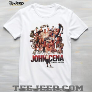 John Cena WrestleMania 17th Championship World Champion shirt