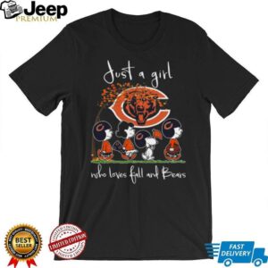 Just a Girl Who Loves Fall and Bears Peanuts Fan T Shirt