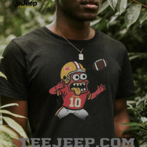 KC 10 Cartoon Football Fan T Shirt KC 10 Cartoon Football Fan T Shirt