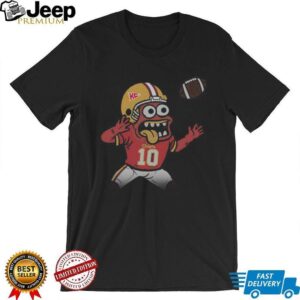 KC 10 Cartoon Football Fan T Shirt