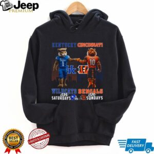 Kentucky Wildcats & Cincinnati Bengals Crossover T Shirt Kentucky Wildcats & Cincinnati Bengals Crossover T Shirt