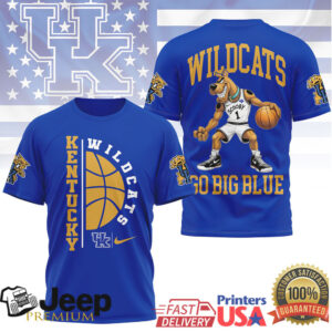 Kentucky Wildcats Go Big Blue Scooby Basketball T Shirt