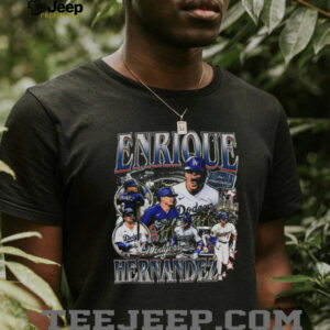 Kiké Hernández Vintage Bootleg Graphic Tee Los Angeles Dodgers Baseball Shirt