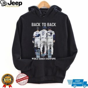 Los Angeles Dodgers Back to Back 2024 2025 World Series Champions Shirt