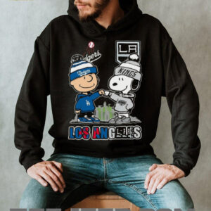 Los Angeles Dodgers & Kings Peanuts Snoopy Charlie Brown T Shirt Los Angeles Dodgers & Kings Peanuts Snoopy Charlie Brown T Shirt