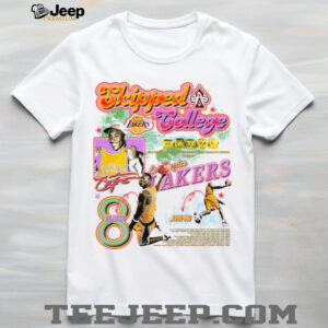 Los Angeles Lakers Kobe #8 College Tribute T Shirt Los Angeles Lakers Kobe #8 College Tribute T Shirt