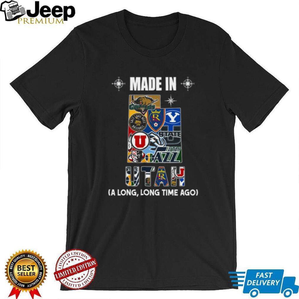 Made In Utah (A Long, Long Time Ago) Shirt - person wearing shirt in a casual setting