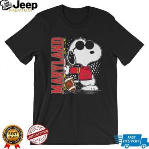 Maryland Terrapins Snoopy And Woodstock Football Fan T shirt