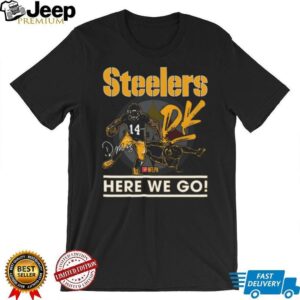 Men's Black DK Metcalf #4 Pittsburgh Steelers Name & Number Tee