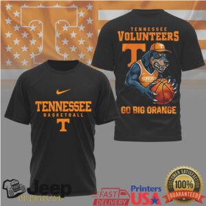 Men’s Black Tennessee Volunteers Basketball Go Big Orange T Shirt Men’s Black Tennessee Volunteers Basketball Go Big Orange T Shirt