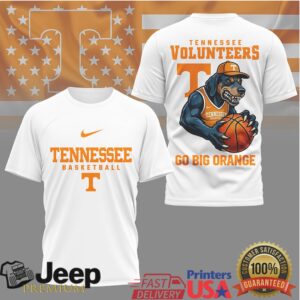 Men's Black Tennessee Volunteers Basketball Go Big Orange T Shirt