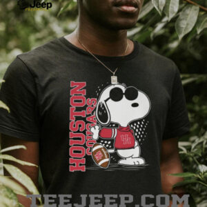 Men’s Houston Cougars Snoopy Joe Cool Black Long Sleeve Tee T Shirt Men’s Houston Cougars Snoopy Joe Cool Black Long Sleeve Tee T Shirt