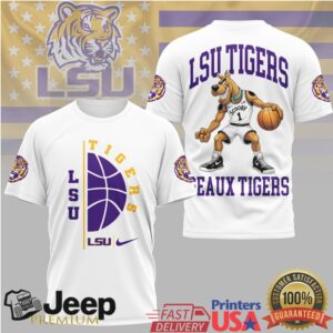 Men’s LSU Tigers Eaux Tigers Basketball Tee Men’s LSU Tigers Eaux Tigers Basketball Tee