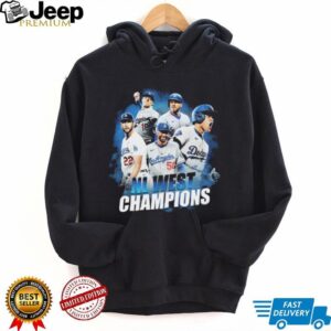 Men's Los Angeles Dodgers Fanatics 2022 NL West Division Champions Locker Room T Shirt