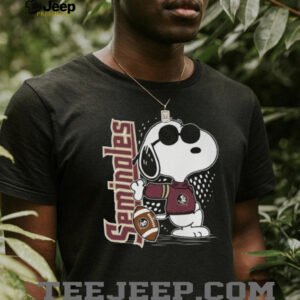 Men’s Peanuts Florida State Seminoles Snoopy Graphic T Shirt Men’s Peanuts Florida State Seminoles Snoopy Graphic T Shirt