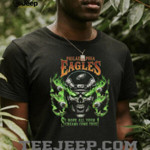 Men’s Philadelphia Eagles Flaming Skull Graphic Sweatshirt Men’s Philadelphia Eagles Flaming Skull Graphic Sweatshirt