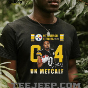 Men’s Pittsburgh Steelers DK Metcalf Black Name & Number T Shirt Men’s Pittsburgh Steelers DK Metcalf Black Name & Number T Shirt