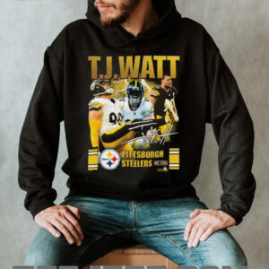 Men's Pittsburgh Steelers T.J. Watt Player Collage Signature T Shirt