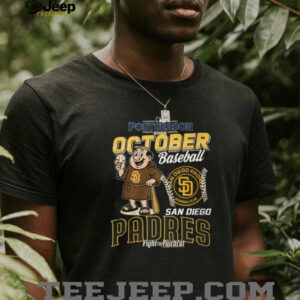 Men's San Diego Padres October Baseball Postseason T Shirt