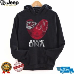 Men's Women's Black Chiefs DNA Heart T Shirt