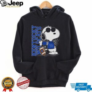 Men'sWomen's Kentucky Wildcats Snoopy Long Sleeve Shirt
