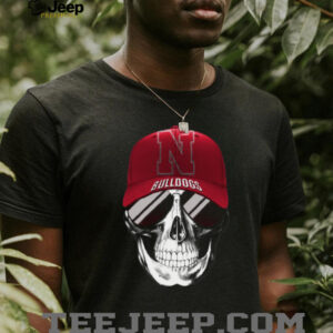 Metallic Skull Bulldogs Fan T Shirt