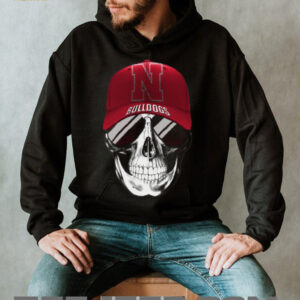 Metallic Skull Bulldogs Fan T Shirt