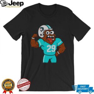 Miami Dolphins #29 Cartoon Flex T Shirt