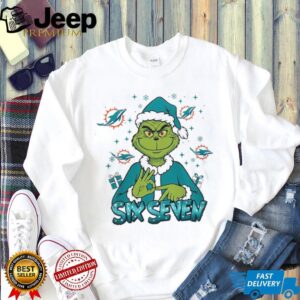 Miami Dolphins Grinch Six Seven Christmas T Shirt