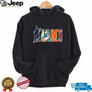 Miami Dolphins & Marlins Crossover Graphic T Shirt