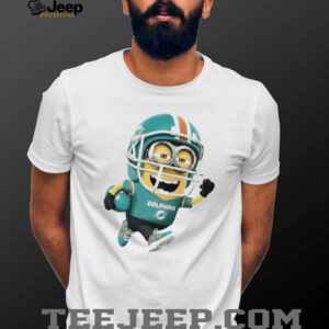 Miami Dolphins Minion Character NFL T Shirt