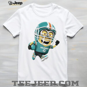 Miami Dolphins Minion Character NFL T Shirt