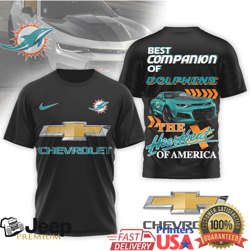 Miami Dolphins Official NFL Chevrolet 3D Shirt Miami Dolphins Official NFL Chevrolet 3D Shirt