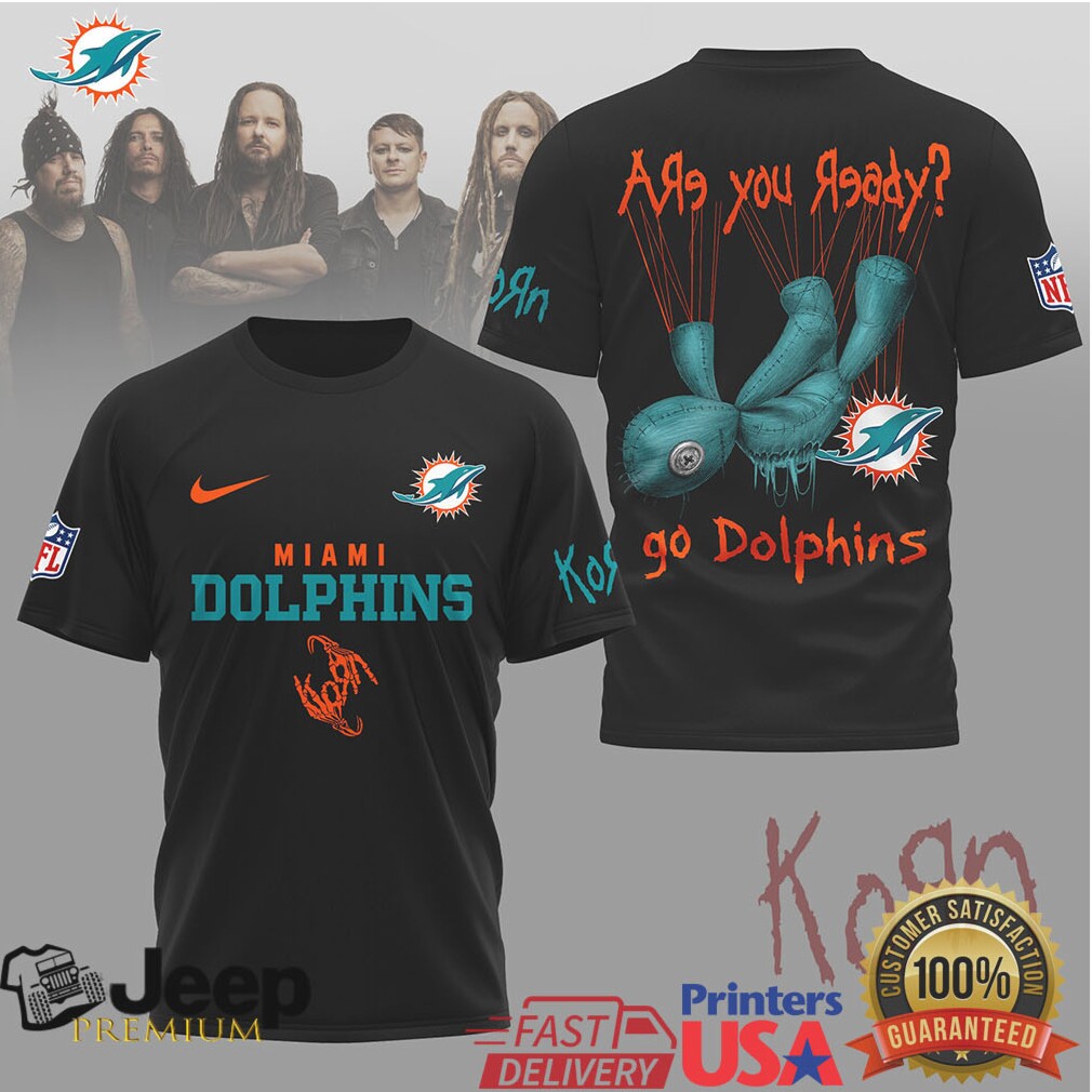 Miami Dolphins Official NFL Korn Fan Shirt Miami Dolphins Official NFL Korn Fan Shirt