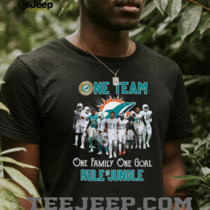 Miami Dolphins Rule The Jungle T Shirt NFL Football Fan Gift