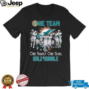 Miami Dolphins Rule The Jungle T Shirt NFL Football Fan Gift