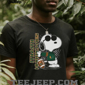 Miami Hurricanes Peanuts Snoopy Joe Cool Graphic Sweatshirt Miami Hurricanes Peanuts Snoopy Joe Cool Graphic Sweatshirt