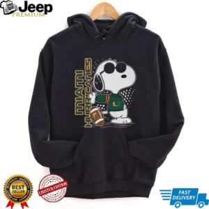 Miami Hurricanes Peanuts Snoopy Joe Cool Graphic Sweatshirt