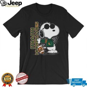 Miami Hurricanes Peanuts Snoopy Joe Cool Graphic Sweatshirt