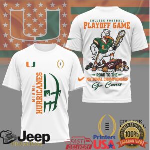 Miami Hurricanes Playoff Bound Fan Gear T Shirts Miami Hurricanes Playoff Bound Fan Gear T Shirts