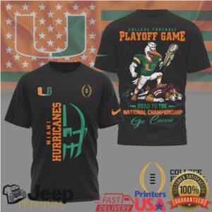 Miami Hurricanes Playoff Bound Fan Gear T Shirts
