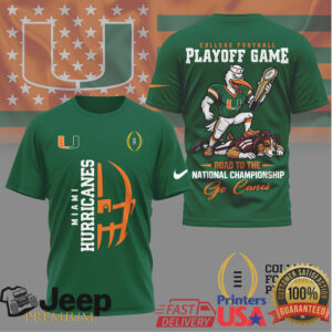 Miami Hurricanes Playoff Bound Fan Gear T Shirts