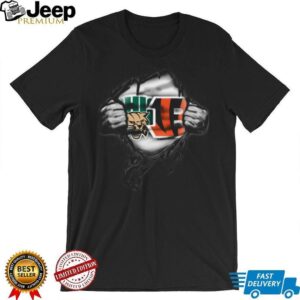 Miami Hurricanes Sebastian Mascot Ripped Graphic T Shirt Miami Hurricanes Sebastian Mascot Ripped Graphic T Shirt