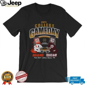 Miami Hurricanes vs Texas A&M Aggies 2025–26 College Football Playoff Game Day shirt Miami Hurricanes vs Texas A&M Aggies 2025–26 College Football Playoff Game Day shirt