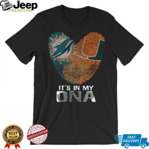 Miami Sports DNA Heart Fingerprint T Shirt