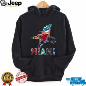 Miami Sports Fan Map T Shirt